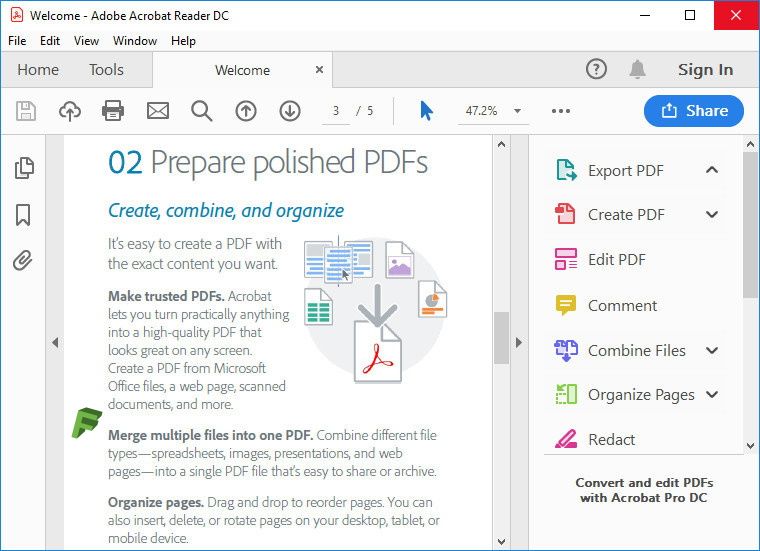 acrobat reader scan to pdf free download