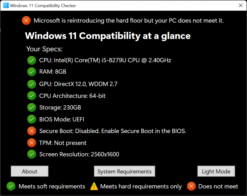 Windows 11 Compatibility Checker Main 